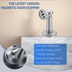 2-PACK Magnetic Door Stop Holder Home Safety Stopper Office Fitting Screws Catch