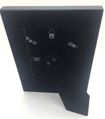 Photo Frame Black Resin/Plastic Gold Scroll Easel/Wall Hanger French Country
