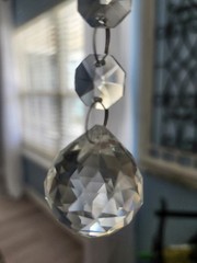 30mm Chandelier Faceted Glass Sphere Prism (7) Lot