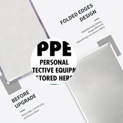 Metal PPE Storage Sign 8×12 Inches Unframed