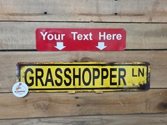 Custom Personalized Street Signs, garage sign, road sign, RUSTY VINTAGE LOOK new