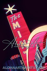 The Mint Casino Main Entrance Neon Sign at Night Photo Print Photography