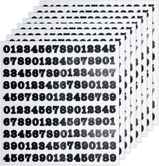 1/2 Inch Self Adhesive Vinyl Number Stickers, Waterproof Number Stickers for Org