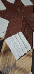 Handmade Amish Barn Quilt 11×11 Reclaimed Wood Wall Art – Choice of 2 Designs