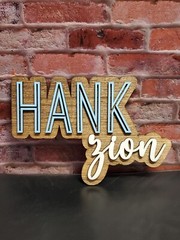 Custom Cursive Wooden Name Sign, Baby Name Wooden Kids Room Decor Art