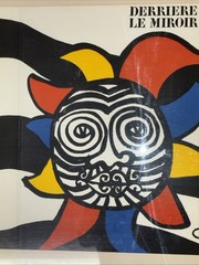 ALEXANDER CALDER DLM 156 Cover 15″ x 22″ Lithograph 1966 Surrealism Black, Blue,