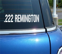 .222 REMINGTON VINYL DECAL STICKER FOR AMMO CAN BULLET BOX SHELL CALIBER RIFLE