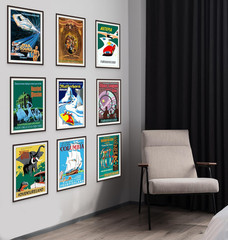 Vintage Disney Posters – Disneyland Ride Posters, Disney Home Decor Adult, Vinta