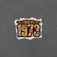 Made in 1973 Retro 50th Birthday Gift Idea Vintage Tools Sticker #3625