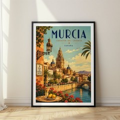 Murcia Travel Poster Print, Wall Decor