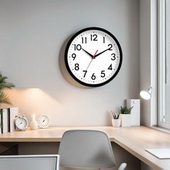 Stylish 8-Inch Silent Wall Clock – Modern Battery Operated Decor for Any Room