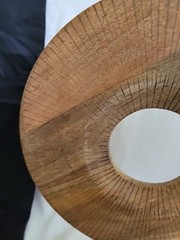 Decorative Wood Annulus Ring On Stand 19 X 9 X 4 1/2, 4 1/2 Lbs. A Must Have