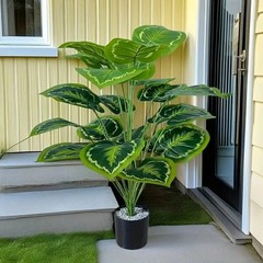 24 Leaves Giant Artificial Plant Tree Indoor Outdoor All Season Home Party Decor