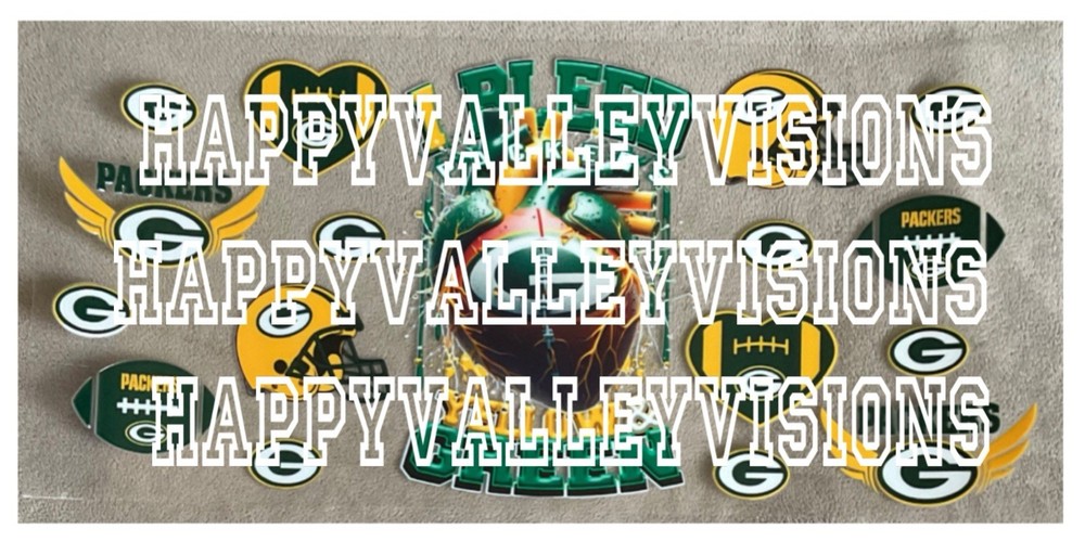 GREEN BAY Football Team UV DTF Waterproof Transfer Sticker Wrap DIY