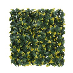 20in Artificial Yellow Photinia Mat Wall Hedge Decor Privacy Fence Panel Grass