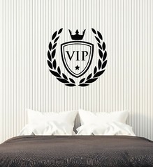 Vinyl Wall Decal VIP Crown Living Room Bedroom Home Decor Stickers (ig5576)