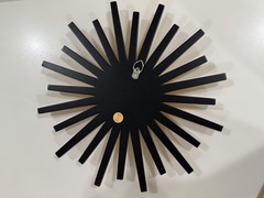 Peruvian Sunburst Wall Mirror 12″ Hand Carved Wood Gold Leaf Incan Starburst
