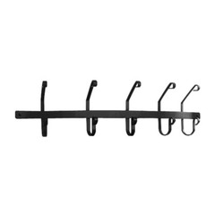 Wrought Iron Coat Bar with 5 hooks