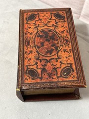 Decorative Book Box Faux Leather Secret Book