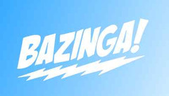 BAZINGA! Die Cut Window Sticker Decal – Multiple Colors