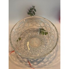 Waterford “Outlet” cut crystal Ireland round stamped shiny centerpiece table