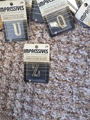 Moderne Impressives Press-On Letters & Numbers 75+ Lot Varies Sizes