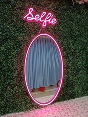 LED Mirror Neon Sign Custom Heart Wall Art for Salon & Bedroom Wall Art Decor