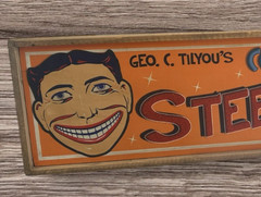 Antique Style Coney Island STEEPLECHASE Advertising Home Decor Sign 6×24