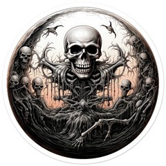 Skeleton Skulls Monster – Vinyl Decal Sticker – Car Window Laptop – ebn11158