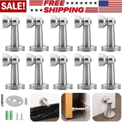 Magnetic Door Stopper Stainless Steel Wall/Floor Mounted Holder for Home Office