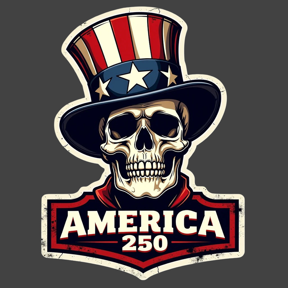 America 250 Eagle Sticker Vinyl Decal Patriotic USA Flag Wings Freedom Art