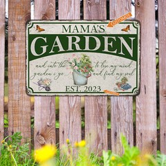 Personalized Flower Garden Sign Mother’s Day Gift Greenhouse Mom 108120127002