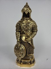 Authentic Turkish Golden Plated Muslim Ottoman Soldier Warrior Jawshan 9.25in