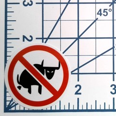 No Bullsh*t Vinyl Sticker Funny Sarcastic No BS Symbol Novelty Gag Funny Decal