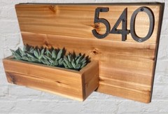 4 inch Modern House Address Numbers Letters, color choices