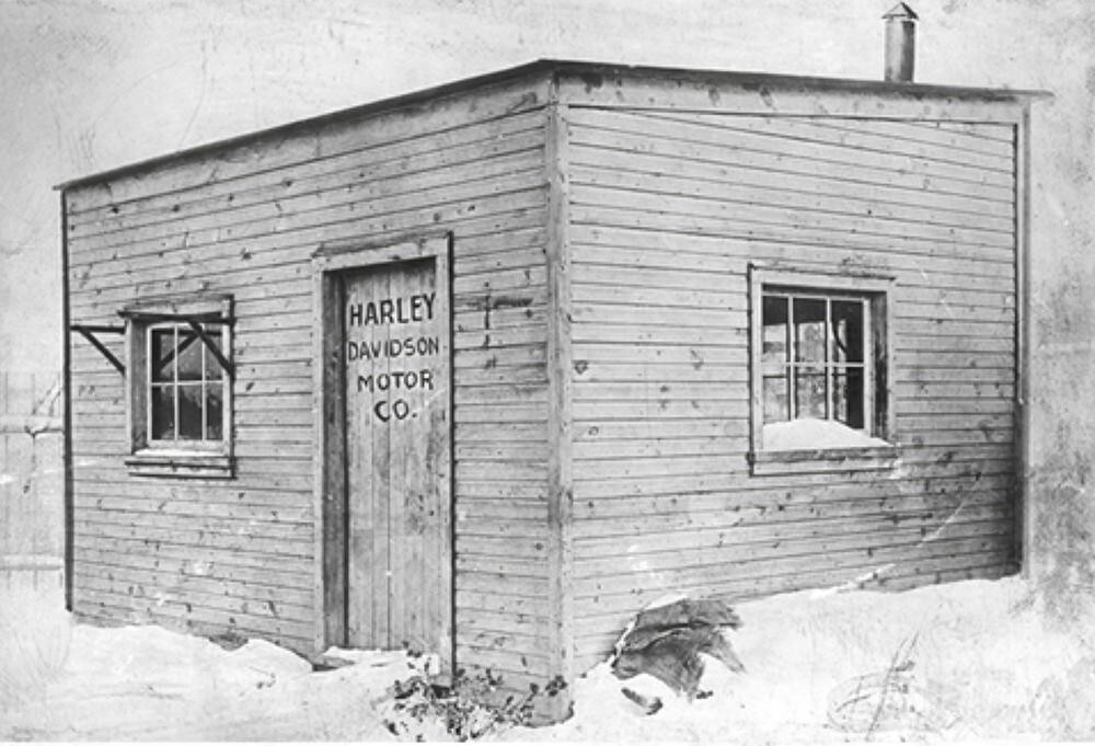 Harley Davidson First Motorcycle Factory 1903 Archival Quality Art Print