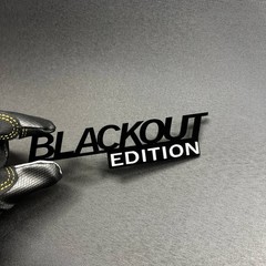 1PC BLACKOUT EDITION Custom 3D Text Car Badge Fender Emblem Tailgate Toolbox