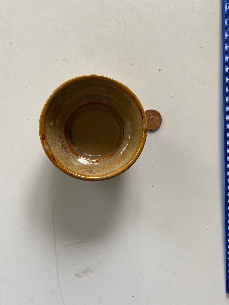 SMALL CERAMIC BLUE BOWL IDEAL 18276 3″ DIAMETER X 1.5″H X 1.5″BAS Y-218L