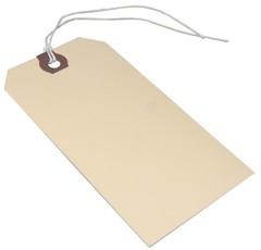 Amram Blank Shipping Tags with String, 100 Tags 4 3/4″ X 2 3/8″, Manila Card …