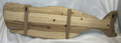 Nautical Wooden Wall Display Art Beach Ocean Humpback Beluga Whale 12″ x 38″ Art