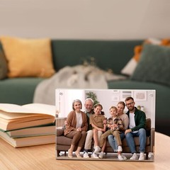 3 Pack Acrylic Picture Photo Frame Magnetic 5×7″ Clear Free standing 5×7 Inch