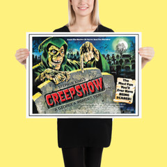 CREEPSHOW – 24″ X 18″ ART PRINT UK QUAD Poster 80’s HORROR Classics