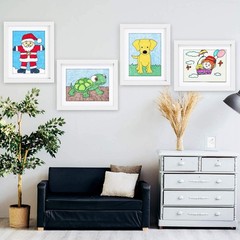 8×10 White Picture Frames Nature Solid Wood 6 Pack for Wall Mounting and Tabl…