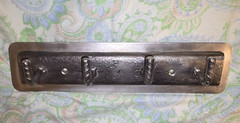 Handmade Rebar Key Holder Wall Hook Rack Rustic Industrial Reclaimed Steel 5lb