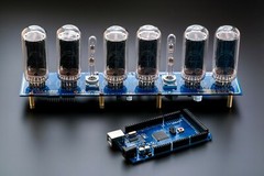 IN-18 Arduino Shield Nixie Tubes Clock with Columns 12/24H SlotMachine NO TUBES