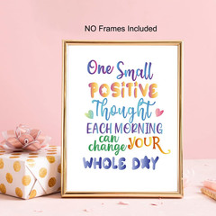 Inspirational Wall Art Prints Abstract Paint Motivational Quote Phrases Poste…
