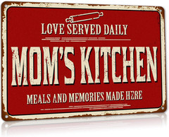 Rustic Kitchen Wall Decor Old Country Aluminum Metal Sign, 12 X 8 Inches Home Di
