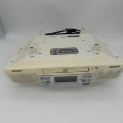Sony CD Player ICF-CD533 Under Kitchen Cabinet Clock Radio AM FM Mega Bass Read