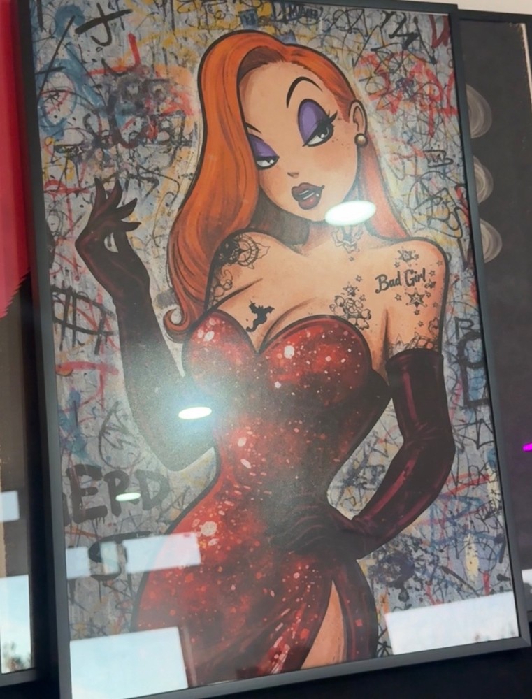 Jessica Rabbit Inspired Graffiti Wall Art – 14×20 Original Art By ME3G