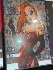 Jessica Rabbit Inspired Graffiti Wall Art – 14×20 Original Art By ME3G